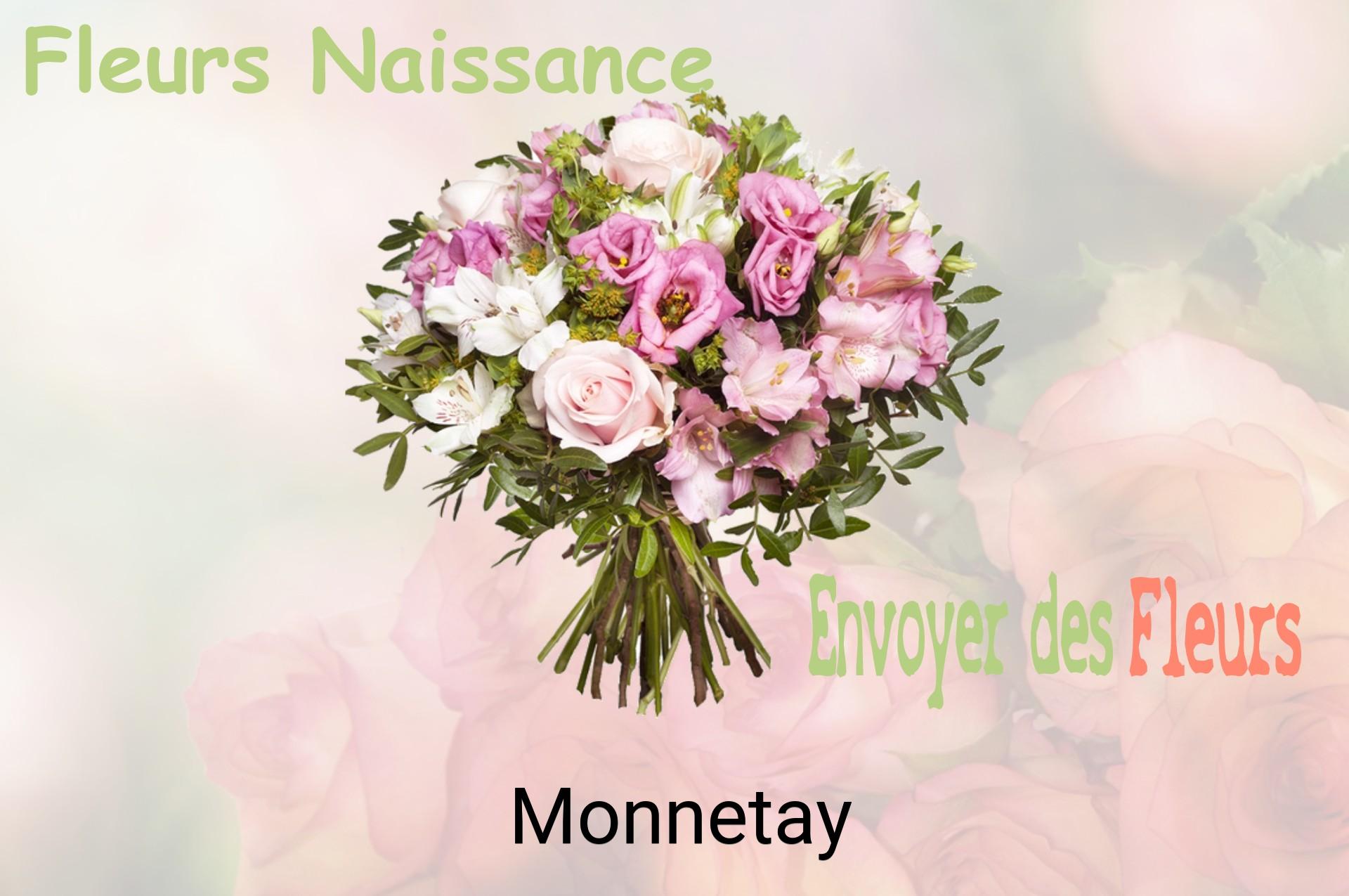 Bouquet de fleurs de naissance livré à Monnetay